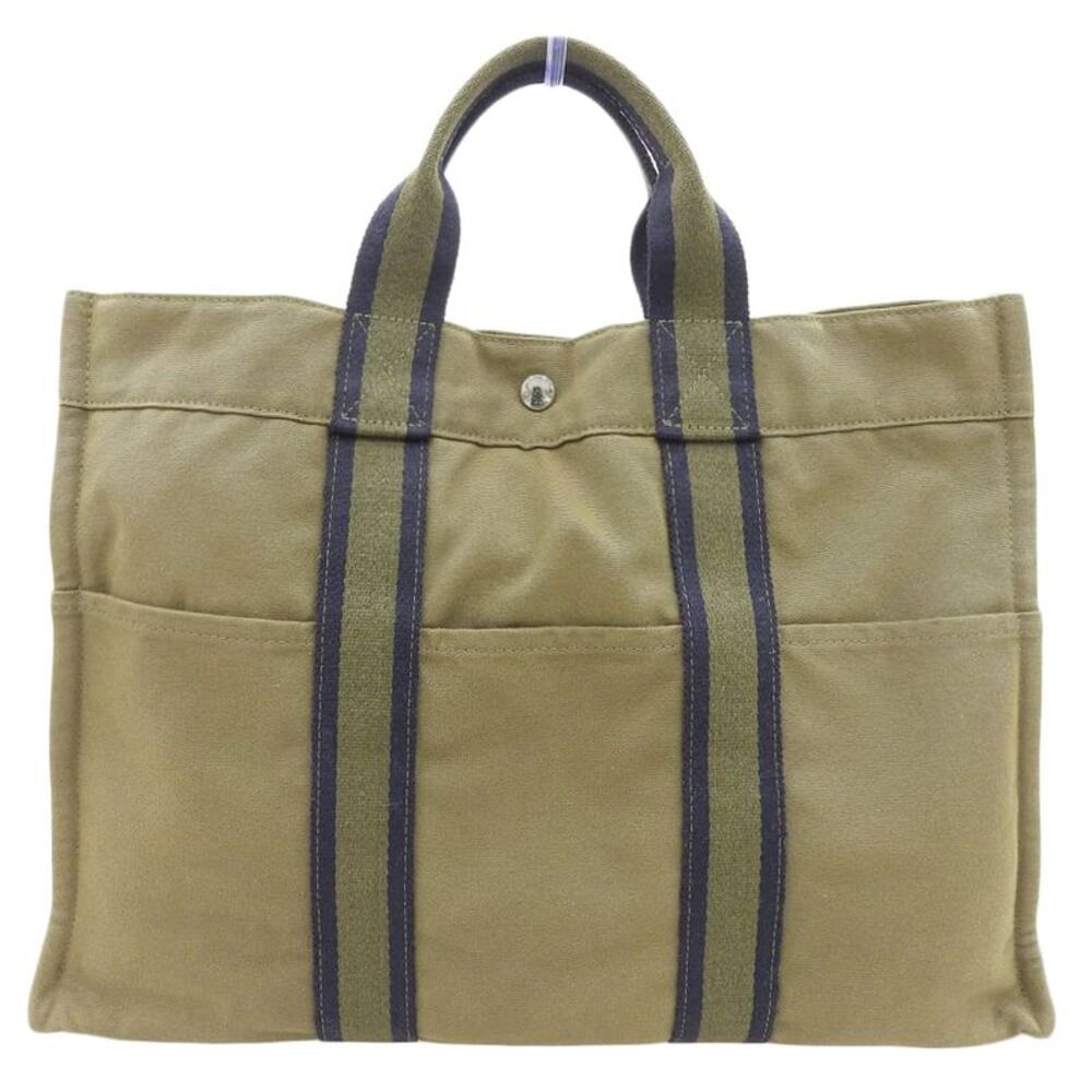 Hermes Canvas Fourre-Tout MM Tote Bag